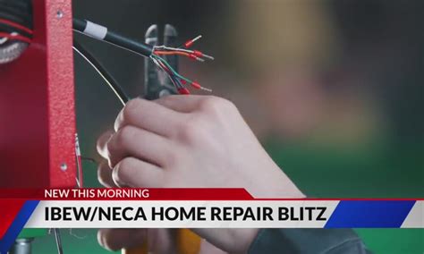 Local electricians donate time and resources to repair homes